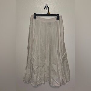Beautiful white linen skirt